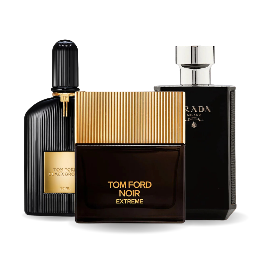 Set di 3 profumi BLACK ORCHID, NOIR EXTREME, PRADA INTENSE 100ml
